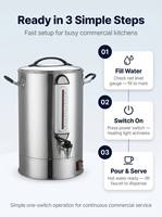Chauffe-eau électrique commercial à économie d'énergie pour hôtels et banquets, machine à eau chaude industrielle