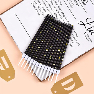 Nouveau design de crayon à long poteau de luxe en or noir et or de la Corée du Sud gâteau de fête d'anniversaire bougies décorées - Product Image 3