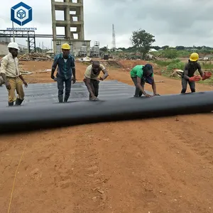 Forro de lagoa de polietileno, forro reforçado de gemembranas hdpe 2mm para projeto de descarga