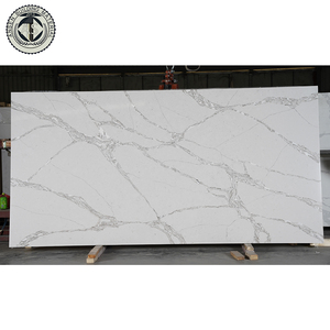 3200x1600mm đá thạch anh nhà cung cấp Đá Nhân Tạo Trắng calacatta Quartz <span class=keywords><strong>slab</strong></span> cho nhà bếp Countertop - Product Image 1