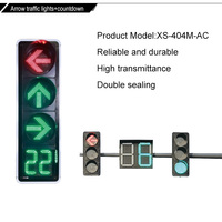 Feux de signalisation LED personnalisés par le fabricant, 3 couleurs, 400 mm/300 m, avec flèche directionnelle et compte à rebours, rouge, jaune, vert