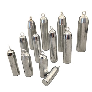 Piombi da Pesca Cilindrici Anulati in Zinco Elettroplaccato Anti-attorcigliamento ad Affondamento Rapido per Pesca in Mare, Acque Profonde, Acqua Salata e Dolce - Product Image 5