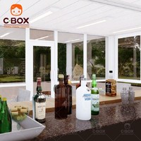 Cbox 20ft 40ft Conteneur préfabriqué personnalisé en panneaux sandwich pour café, bar, supermarché, toit, balcon, maison conteneur en kit