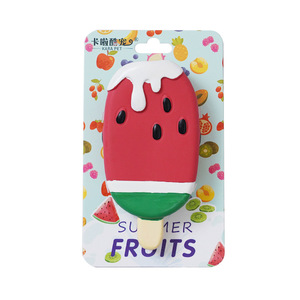 Jouets à mâcher durables pour chiots de petite et moyenne taille, design crème glacée aux fruits en latex, utilisation en intérieur, 35g, matériau émulsionnel - Product Image 4