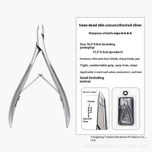 Swan <strong>Neck</strong> Dead Skin Tool <strong>Knife</strong> Nail Salon Manicurist Recommended Exfoliating Pliers with Stainless Steel Handle Beauty Type - Product Image 6