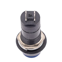 Interrupteur à bouton-poussoir rond autobloquant 12MM 2PIN PBS-11A en plastique avec type de montage rond pour machine de jeu d'arcade