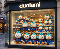 Porte-clés en peluche personnalisé, personnage de dessin animé mignon, jouet en peluche pour cadeau d'entreprise, OEM ODM, porte-clés en peluche personnalisé