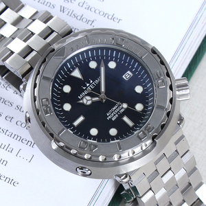 นาฬิกา MINUTETIME รุ่น NH35 สำหรับผู้ชาย ตัวเรือนสแตนเลสสตีล พร้อมโลโก้สั่งทำพิเศษ  หน้าปัดเรืองแสง ระบบอัตโนมัติ กันน้ำได้ลึก 30 บาร์/300 เมตร เหมาะสำหรับดำน้ำ - Product Image 2