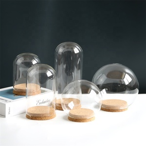 Dôme de présentation en verre soufflé à la main avec couvercle / Mini cloche en verre / Cloche en verre pour cadeaux et rangement - Product Image 3