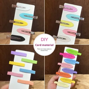 Pinces à cheveux invisibles en plastique pour femmes, crème adhésive, matériaux DIY, pâte créative, coiffure, maquillage, pinces à cheveux bec de canard, vente en gros - Product Image 1