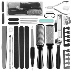 Kit de soins des ongles et des pieds, outils de pédicure professionnels, râpe à pieds, éliminateur de peaux mortes pour les soins à domicile et en salon - Product Image 5