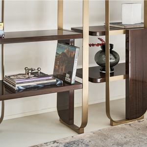 İtalya minimalist tasarım 1.5 metre kitaplık paslanmaz çelik kitaplık - Product Image 5