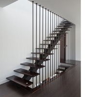 Escalier en forme de I élégant, escalier de mezzanine