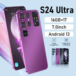 新款S24 + 7.3英寸全屏解锁智能手机10核8MP前置摄像头手机来自中国