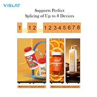 Écran d'affichage numérique portable VISLAT pour intérieur et extérieur, affichage LED pour les magasins de détail, les centres commerciaux, la publicité