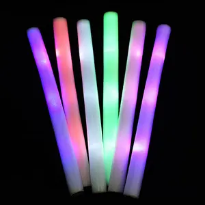 Party Supplies LED Light Up Foam Sticks Glow Sticks 3 Modes Color Changing Glow Party Supplies For Halloween Raves Concert