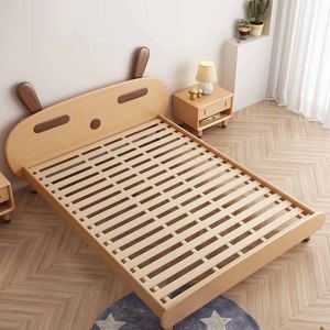 Wholesale Bedroom Furniture <b>Wooden</b> Children <b>Single</b> <b>Bed</b> Frame With Cartoon Design Children <b>Bed</b> - Product Image 3