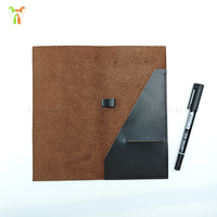 YY Logo personnalisé en cuir véritable pince à billets Restaurant porte-chèque porte-malade avec fente pour stylo Vintage cadeau Long chéquier organisateur
