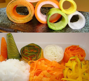 Coupe-légumes portable multifonction DX-70 pour bandes longues, julienne, gingembre, racine de lotus et carottes – Machine à trancher et à émincer multifonction - Product Image 6