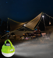 Lampu Camping Tenaga Surya 2026 dengan Gantungan 2-in-1 LED Lampu Tenda + Senter Baterai Lithium USB Dapat Diisi Ulang IP65