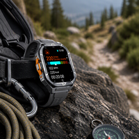 Montre connectée de sport X5 pour l'extérieur, écran carré AMOLED, montre-bracelet robuste, appels téléphoniques, logo personnalisé