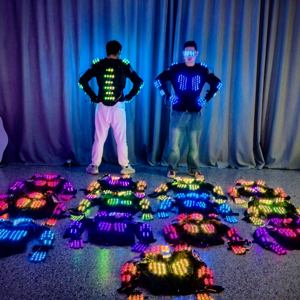 Flash LED armure lumineuse Costume Cospaly atmosphère cyclisme Fluorescent vêtements boîte de nuit bar scène Performance tenue - Product Image 1