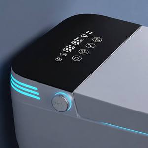 WC intelligent haut de gamme pour villas de luxe, avec abattant à induction automatique, chasse d'eau inversée, évacuation instantanée, cuvette à poser au sol, modèle NYT-001 HD Dig - Product Image 3