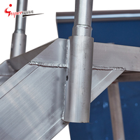 Construction modulaire personnalisée en aluminium pour bâtiment Main courante Plate-forme de travail Escaliers