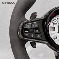 Setir Mobil Profesional Berkualitas Tinggi Berbahan Suede dan Serat Karbon untuk BMW F10 F30 F20 F18 F36 E89 E90 G20 G11 G06