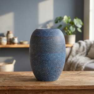 Vase à fleurs en bois FV-010 |   Vases décoratifs ronds de petite taille, faits à la main, écologiques, de style mid-century modern, par Aqdus Saleem - Product Image 3