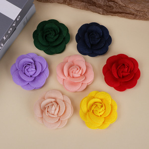 Fleurs en tissu non tissé de camélia faites à la main pour vêtements, chaussures, sacs, accessoires, décorations pour femmes, automne 2025 - Product Image 2