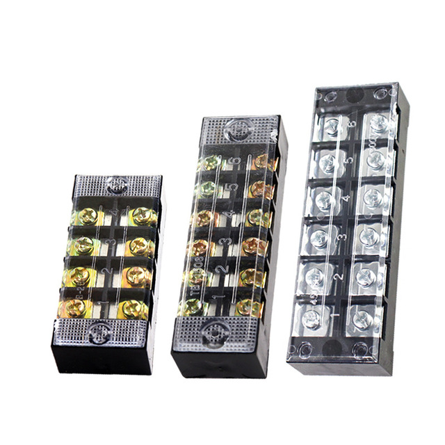 Terminal Block TB Series 3-Pole Automotive Connector Plug-In Junction Box Wiring Board Rail-Mounted High-Power All-Copper China