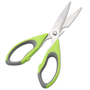 Household <b>Scissors</b> Stainless Steel Multi Functional With Absorbent Material For Refrigerators Acrylic Handles - Product Image 2