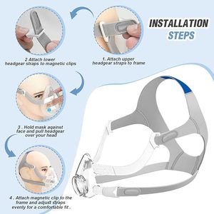 Sangle de fixation pour <span class=keywords><strong>masque</strong></span> CPAP compatible avec Resmed AirFit N20 F20 F30 F10 N10 Airtouch N20 F20 F30 F10 N10 - Product Image 3