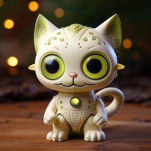 Cartoon Anime Cat Monster <b>Spirit</b> Toy Figurine Mini Creative Doll Fantasy Sci-Fi Plastic Unisex - Product Image 4