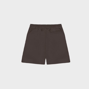 Pantalones Cortos Deportivos Casuales para Hombre con Logotipo Personalizado, Color Chocolate, Cintura Elástica y Bordado - Product Image 2