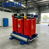Transformateur triphasé professionnel de type sec 10 kVA 480 V avec contrôleur de température et unité de distribution pour atelier industriel