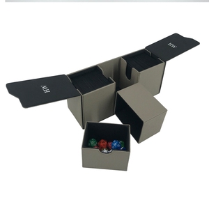 Scatola per Carte in PU a Tema <span class=keywords><strong>Spider</strong></span>-<span class=keywords><strong>Man</strong></span>, Grigia, Personalizzabile, per Giochi <span class=keywords><strong>di</strong></span> Carte Collezionabili, Angoli Squadrati, Resistente e Portatile - Product Image 2