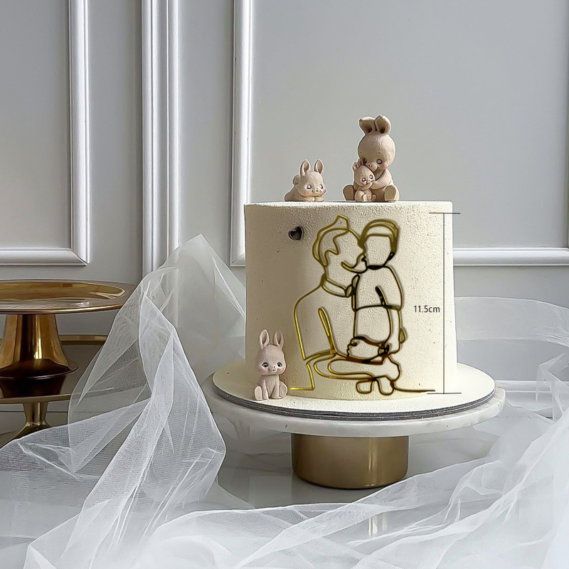 6pcs Bear Shaped Acrylic Birthday Cake Decorations ... - Shein