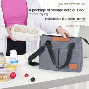Sac isotherme réutilisable en tissu Oxford grande capacité avec fermeture éclair pour pique-nique, pour 2 personnes, en polyester - Product Image 4