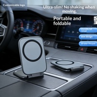 Support magnétique de téléphone pour voiture, best-seller du commerce extérieur, dédié à la navigation automobile, pliable, anti-vibration, rotation à 360 degrés