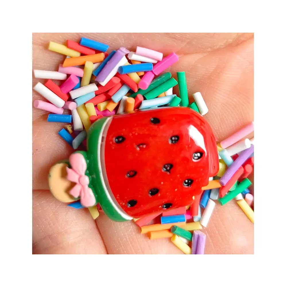 Supplier Watermelon DIY Slime making kit air dry soft Colorful polymer clay Sprinkles Kids butter slime charms