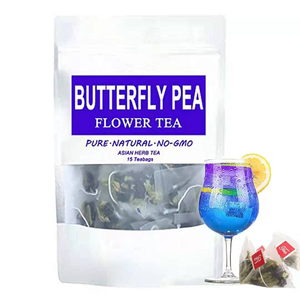 Thé aux fleurs <span class=keywords><strong>de</strong></span> pois papillon avec 10 sachets <span class=keywords><strong>de</strong></span> thé CADEAUX pour la famille Thé aux herbes <span class=keywords><strong>à</strong></span> <span class=keywords><strong>base</strong></span> <span class=keywords><strong>de</strong></span> fleurs super antioxydant - Product Image 1