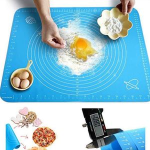 แผ่นรองอบขนมทำจากซิลิโคนแผ่นรองอบขนมแบบไม่ติดและกันลื่นแผ่นปูโต๊ะสีชมพู - Product Image 4