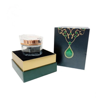 Boîte à bijoux en velours de luxe avec éclairage LED pour bague, collier, pendentif, demande en mariage, mariage