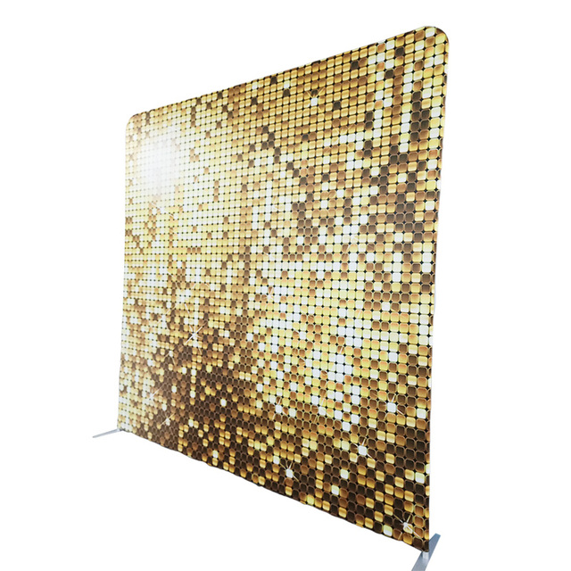 Hot Straight Backdrop Tension Fabric Portable Pop up Backdrop Trade Show Display Photo Booth Backdrop