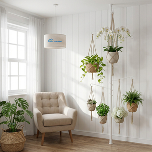 YIJIALE Supports de plantes modernes réglables en métal pour <span class=keywords><strong>rebord</strong></span> de fenêtre, 5H, pour pots de fleurs, taille personnalisable, conception étanche, jardin - Product Image 1