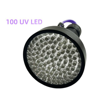 Senter <span class=keywords><strong>LED</strong></span> <span class=keywords><strong>UV</strong></span> tipe-c 20W, senter Ultraviolet 395nm, lentera cahaya hitam, isi ulang daya USB 128 100 <span class=keywords><strong>LED</strong></span> - Product Image 2
