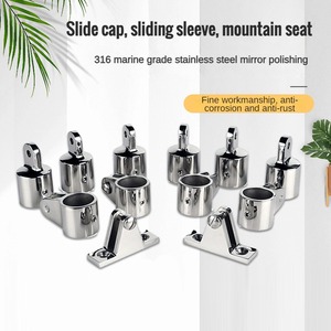 Matériel de bateau de haute qualité raccord matériel marin miroir poli en acier inoxydable 316 Tube coulissant accessoire Bimini - Product Image 3