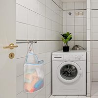 Sacs à linge suspendus pour chaussettes avec crochets en S Sacs à linge en maille pour machine à laver